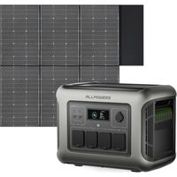 ALLPOWERS R1500 LITE Station Électrique Portable avec Panneau Solaire Pliables de 600W, 1056Wh Batterie LFP, avec 4 Sorties CA 1600W (3200W Pic), Générateur Solaire pour Camping-car, Extérieur, RV