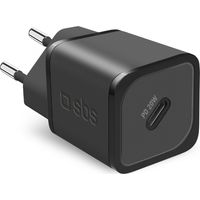 Power Delivery GaN USB-C 20W Wandladegerät – Schwarz