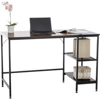 Schreibtisch Oviedo schwarz/braun