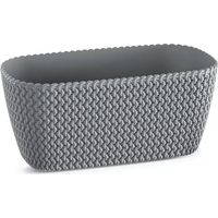 Jardinera para balcón SPLOFY CASE 4L., dimensiones (mm) 297x145x133, color Gris piedra