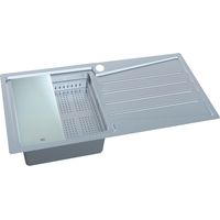 N.S.S - Kensington Single Bowl Single Drainer Inset Sink RHD