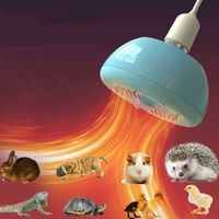 Réchauffeur Professionnel pour Animaux de Compagnie, réchauffeurs de poulailler, Fonction de Puissance et d'éclairage réglables à 3 Modes, Lampe chauffante à couvaison(E27)-LIAIKI