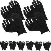 Schwarze Baumwollschutzhandschuhe für Herren and Damen
