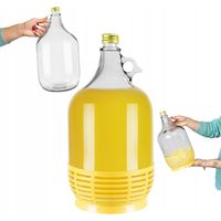 bonbonne de 5 litres « Dame dans un panier avec bouchon », bonbonne à vin, bonbonne à vodka