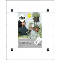 Elho Loft Urban Green Wall Rack 59 Living Black Accessori Rettangolare