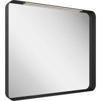Ravak Strip - Specchio con illuminazione LED, 51x71 cm, nero X000001569