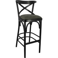Tabouret CROSS YORK Vintage en bois style bistrot pour intérieur