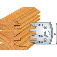CMT – Paire de couteaux SP 40x4mm à emboîter pour portes M+F – Pour bois dur – Coupe nette sans éclat – Usage professionnel