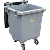 Conteneur à déchets 400 litres 4 roues jaune