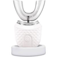 Brosse à Dents à Ultrasons, Brosse à Dents électrique, Brosse à Dents Ultrasonique Automatique à 360 °, Instrument de Blanchiment des Dents à Froid Brosse à Dents, IPX7 étanche (blanc)
