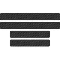 (Sans logo) Autocollants de protection de seuil de porte en fibre de carbone pour Toyota Yaris,Hilux,Corolla,Prius,Avensis,Auris,Rav4