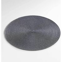 Set de table rond et coloré Gris anthracite 35 cm