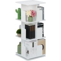 Bibliotheque tournante blanche