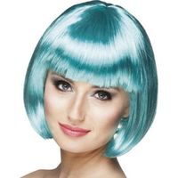 PELUCA TURQUESA DE CABARET