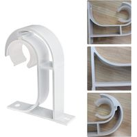 4 pezzi supporto per asta per tenda da soffitto, supporto per asta per tenda da parete in lega di alluminio, adatto per asta con diametro 26-32 mm