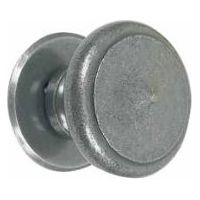 Knopf 47 BOUVET fixiert auf voller Rosette - Eisen patiniert zementiert - 7891