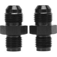 1 paire d'adaptateur évasé inversé 6An à 1/2-20, Structure métallique, raccord de refroidisseur de Transmission noir.
