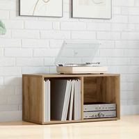 Vidaxl – Boîte de rangement LP en bois d'ingénierie – Dos robuste – Résistant à l'humidité et à la déformation – Grand espace de rangement