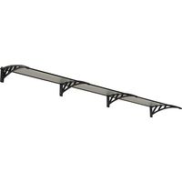Patio Cover Neo Door Awning Canopy 3540 Twinwall - Polycarbonate - L357 x W76 x H25 cm - Grey