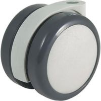 Rueda giratoria - GRX6518 - Doble - Caucho - Ideal para oficinas y entornos médicos