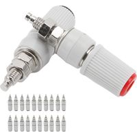 Lot de 20 connecteurs adaptateurs banane 4 mm rouges et noirs M5 (24.330)