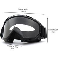 Lunettes de moto, lunettes de motocross, lunettes de moto tout-terrain, lunettes de quad, lunettes d'équitation, lunettes de protection pour VTT de course