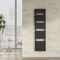 Radiador toallero mural Voss 720 W 17 lamas acero 160x40 cm -