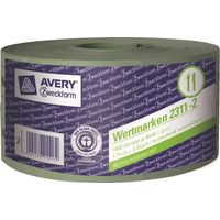 2x Rolle Wert-Marke 57x30mm Grün 2000 Abrisse