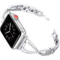 Bracelet compatible avec les Apple Watch 38 mm et 42 mm, bracelet iWatch pour femme, bijou en métal, bracelet de rechange