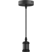 Lampada a sospensione in stile antico XXCELL - nero opaco - E27 - 1m