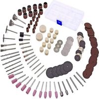 Accessoires pour Outils Rotatifs avec 3mm Mandrin/Universels Découpage/Polissage/Perçage/Meulage/Gravure Accessoires d'mini Meuleuse & mini Perceuse pour Bricolage Artisanat 141Pcs-