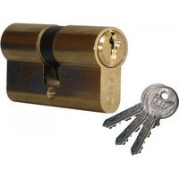 520930307 Doppelzylinder City varié - 30 x 30 - Messing poliert