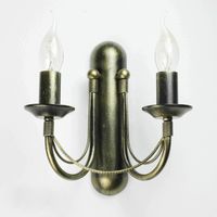 Rustikale Wandlampe Ares zweiflammig