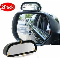 2-pack 360° blind spot mirrors for cars, universally adjustable right and left, HD glass, wide-angle auxiliary mirror, adjustable blind spot mirror for cars, for retractable van, SUV, and RV frames