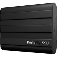 Disque dur externe SSD portable, 2 To, USB 3.0, pour PC, Mac, ordinateur de bureau, ordinateur portable, noir