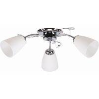 Plafonnier Candellux Ursella 3xE14 chrome/blanc 58cm