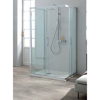 Box doccia FLEX con lato fisso in cristallo 6 mm trasparente