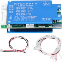 BMS 40A Protection Board for Lithium Battery Management System, Aluminum Alloy, with Balancing Function