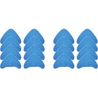 16 Paquets de Tampons de Nettoyage de Vadrouille à Vapeur de Remplacement pour le Nettoyeur de Tampons de Nettoyage en Microfibres à Vapeur Vax