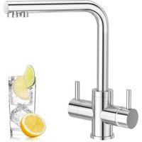 Robinet de cuisine 4 voies, robinet avec douchette à eau gazeuse