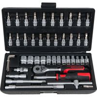 KS Tools - Coffret de douilles F6 ¼’’ CHROMEmat, 47 pièces - 917.0648