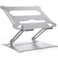 Support pour ordinateur portable réglable, pliable et rétractable en alliage d'aluminium, support pour ordinateur portable relevable et portable