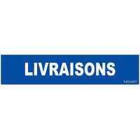 Novap – Panneau de signalisation rigide 330x75mm – Support adhésif anti-UV – Visibilité 6-7m – Normes NF ISO – 4120539