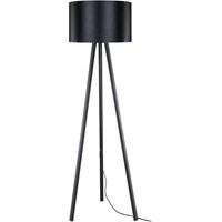 Lampada da terra Piko MDL5134 con piantana e paralume in PVC effetto tessuto nero
