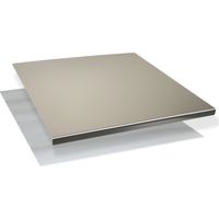 INOXLM Tagliere Spianatoia per impastare Piano da Lavoro in Acciaio Inox Varie Misure per Cucina per Bar per Ristorante per impastare (60x50 Piega 2 cm)