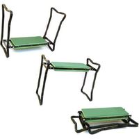 Garden Kneeler & Seat Folding Gardening Stool Seating and Foam Pad Bench 2in1 Portable Folding Gardener Knee Protector with Handles Outdoor Indoor