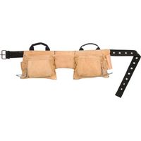 AP-527X Heavy-Duty Leather Work Apron 12 Pocket KUNAP527X