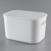 Caja de almacenamiento de plástico para cocina, despensa y organización de armarios