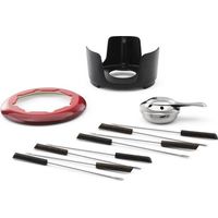 Sabatier 24061 Eterno Accessori Set Fonduta Ghisa Smaltata 8 Forchette Compatibile Induzione colore Nero