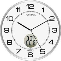 Unilux Tempus Wanduhr Silber 30,5 cm Durchmesser
